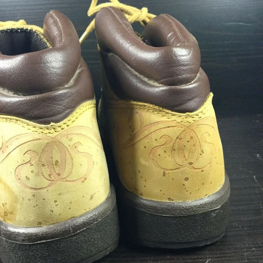 Timberland Boots -Girl's Sz 2.5- Tan Marble/Swirled Genuine Leather Kids- 4254